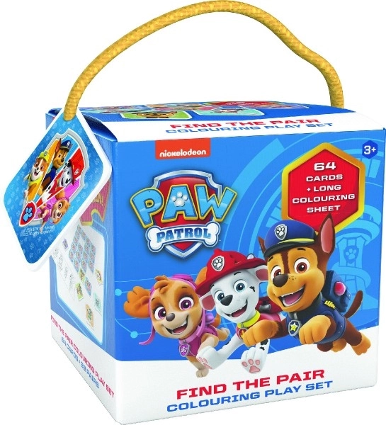 Paw Patrol Travel Memory Game with Coloring Pages