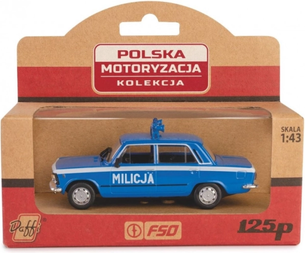 Modelbil FSO/Polski Fiat 125p Milicja 1:43
