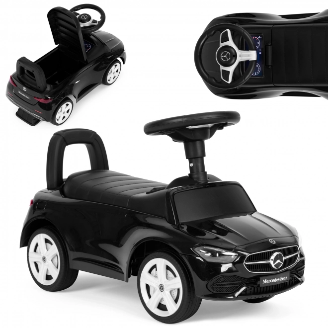 Mercedes C-Class Ride-On Car with Interactive Sounds in Black