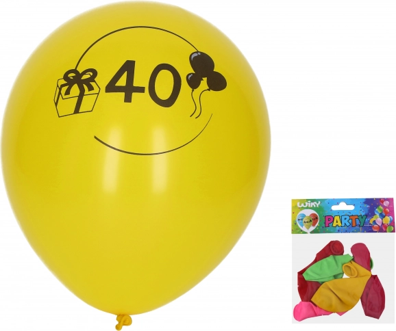 Palloncini 30 cm con numero 40 – set da 5 pz