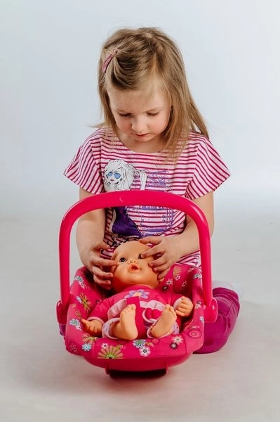Babytragesitz mit Stoffbezug für Puppen