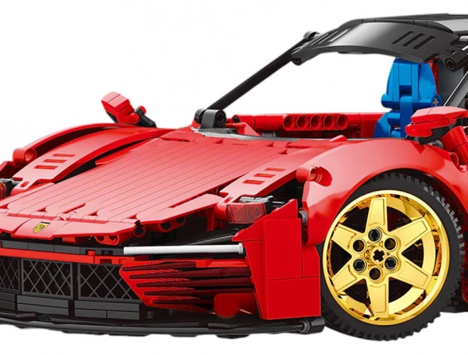 Red Sports Car Building Blocks Set