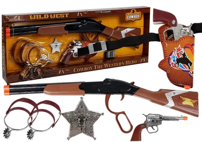 Cowboy Set with Toy Gun and Accessories