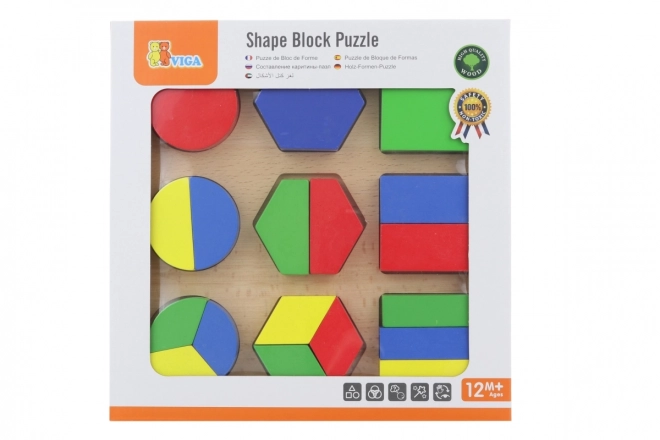 Wooden Puzzle - Colors and Shapes