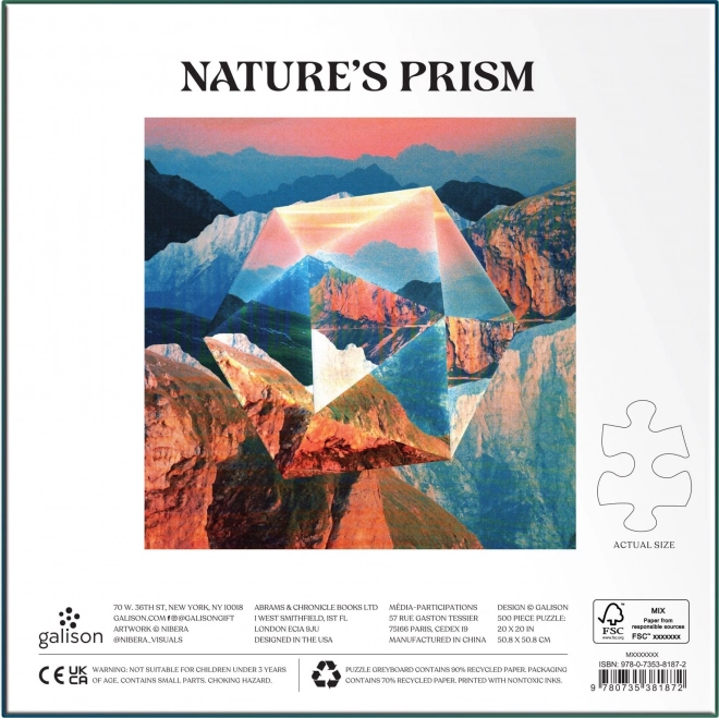 Galison Nature's Prism Jigsaw Puzzle 500 Pieces