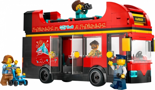 Red Double-decker Bus Building Set