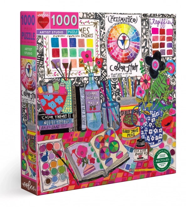 Square Puzzle Artistic Studio 1000 Pieces