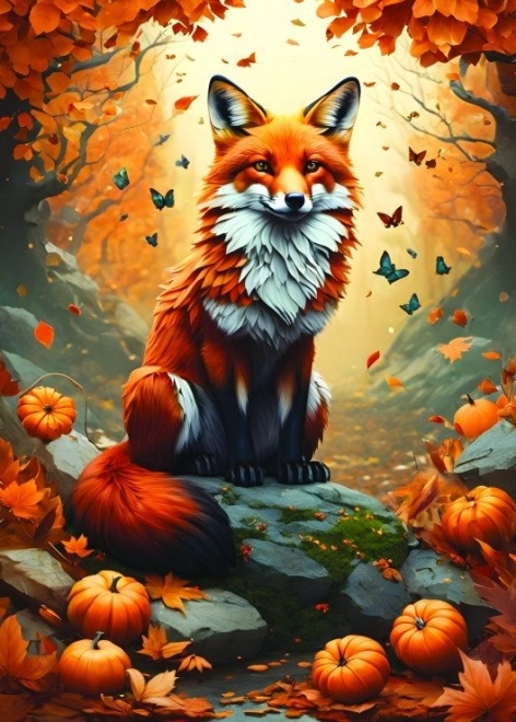 Autumn Fox 500 Piece Puzzle