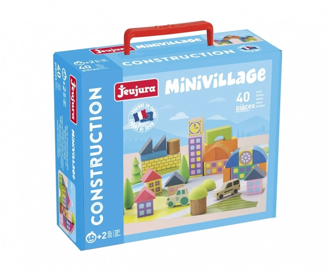 Wooden Village Building Set 40 Pieces