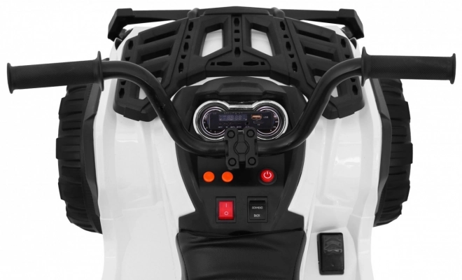 Quad ATV 2.4GHz on battery for children White + Remote Control + EVA Wheels + MP3 Radio + Free Start