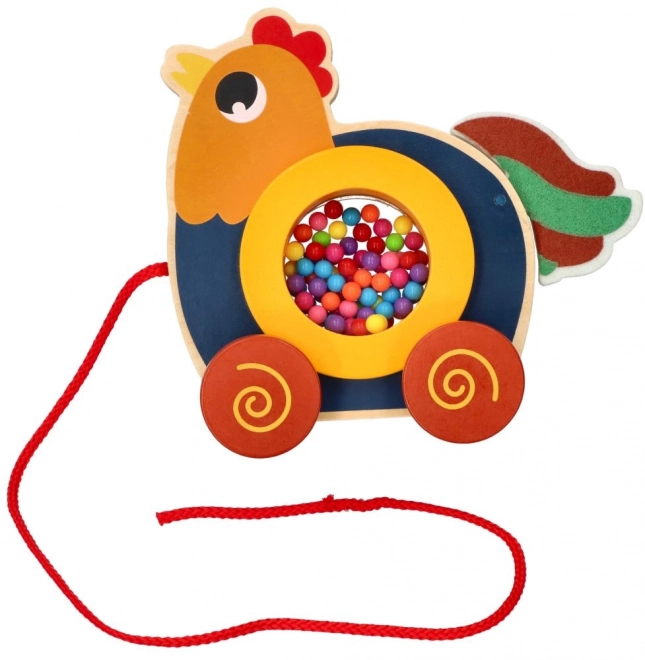 Cheerful Rooster on a String