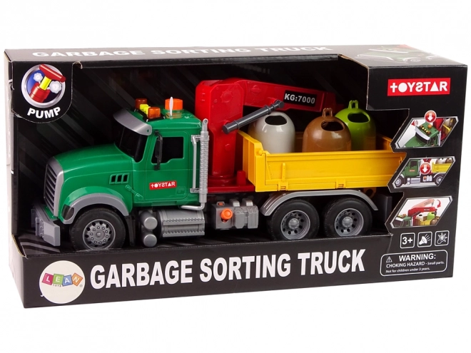 Garbage Truck with Crane and Sound Effects