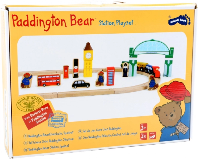 Wooden Train Set with Paddington - 43 Pieces