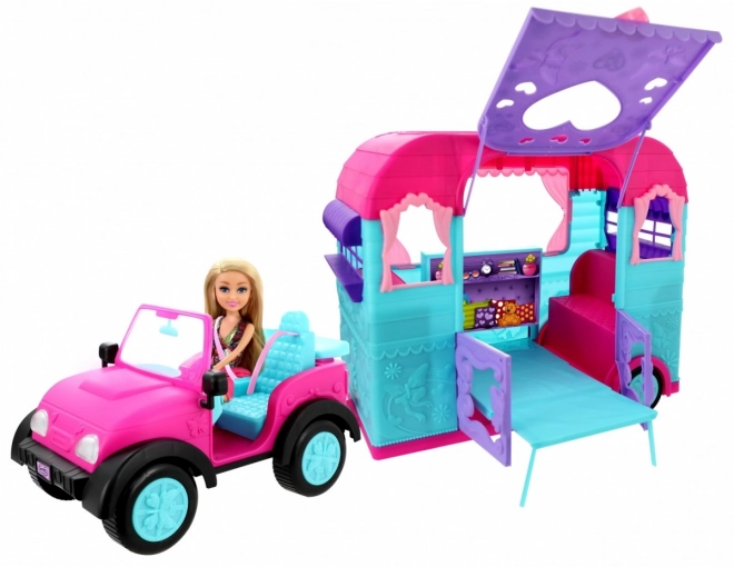 Sparkle Girlz Jeep and Camper Playset