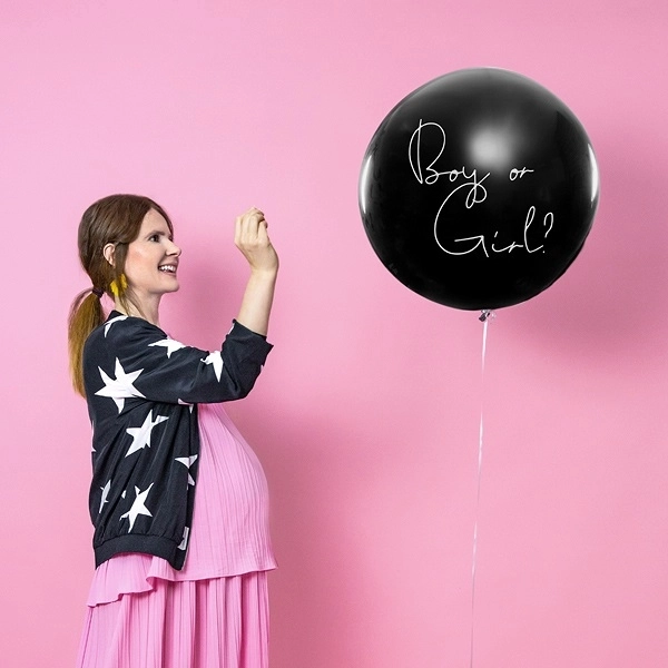 Gender Reveal Balloon Pink Confetti