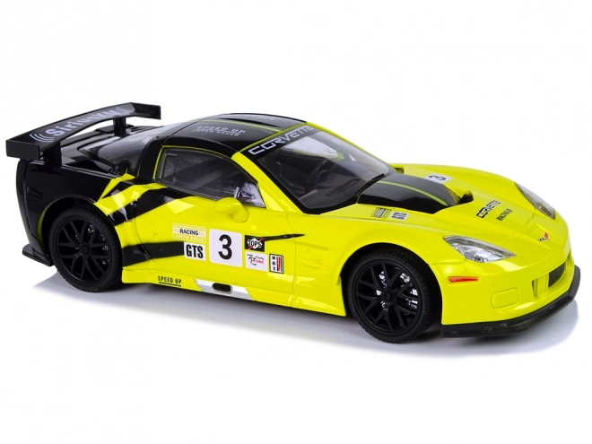 Remote Control Corvette C6.R Racing Car Yellow