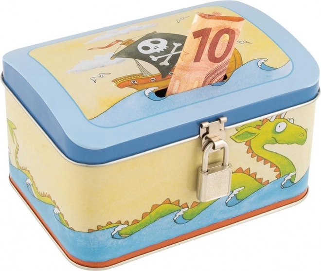 Pirate Money Box with Key