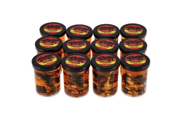Sliz - hmota 80g Dinosaurus 6cm mix druhů 24ks v boxu