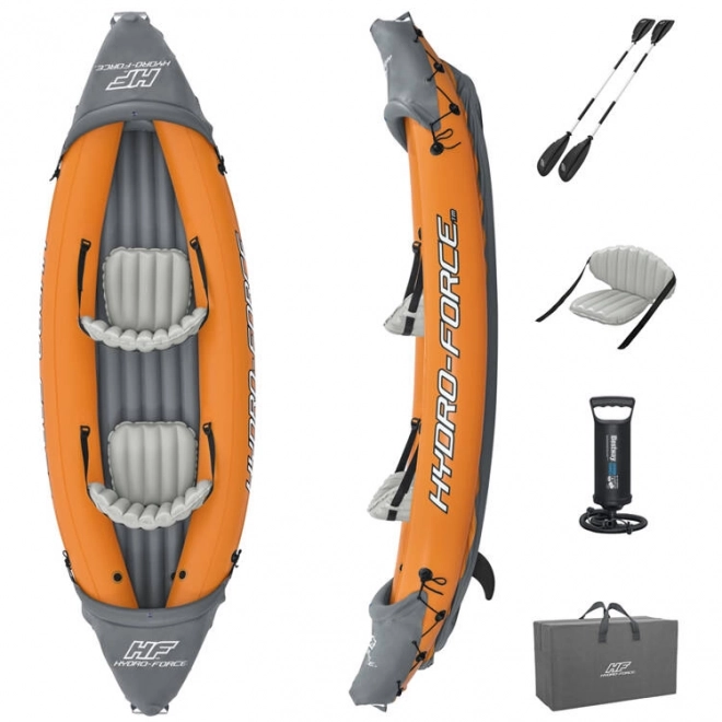 Inflatable Two-Person Kayak Lite-Rapid X2 With Paddles