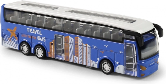 Autobus interurbano in metallo a ruota libera
