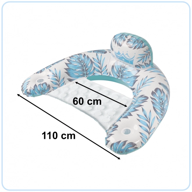 Inflatable Water Chair Lounger Blue