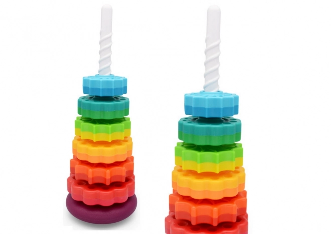 Rainbow Rotating Tower Stacking Toy