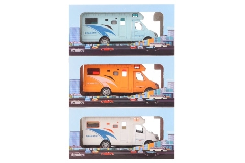 Metal Toy Camper with Pull-back Action