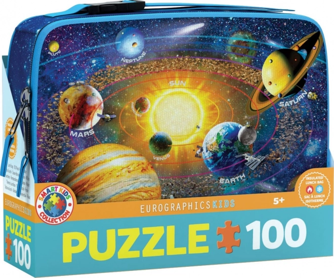 Eurographics Puzzle in Lunchbox Solar System Exploration 100 Pieces