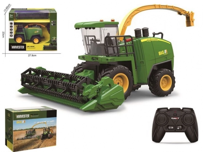 Remote Control Combine Harvester with Light and Sound