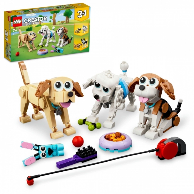 Charming LEGO Dogs 3-in-1 Set