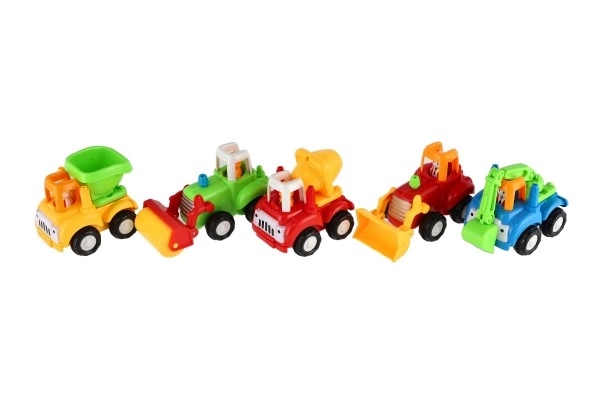 Plastic Construction Vehicle with Friction Motor - Assorted Styles, Box of 12