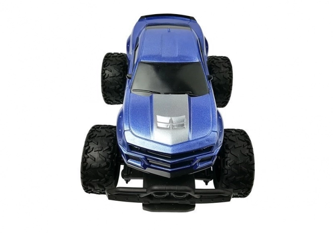 Remote Controlled Off-Road Car with High Wheels Blue