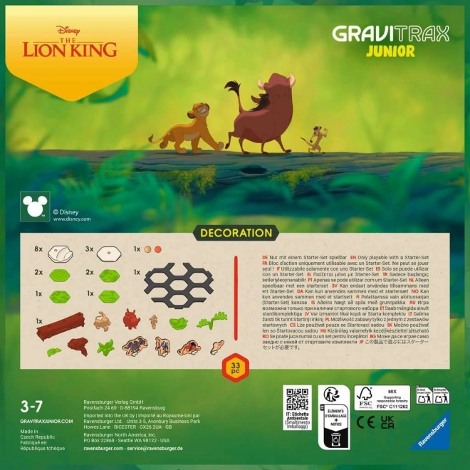 GraviTrax Junior Lion King Decorations