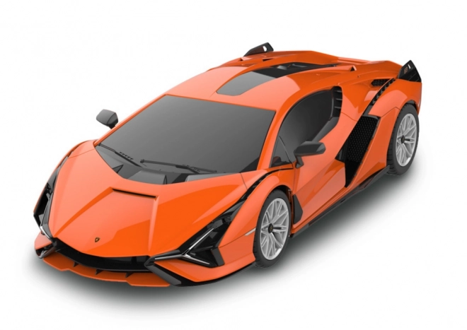 RC auto 1:24 Rastar Lamborghini Sian oranžový