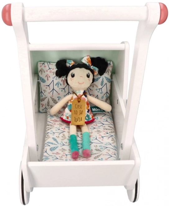 Wooden Doll Stroller