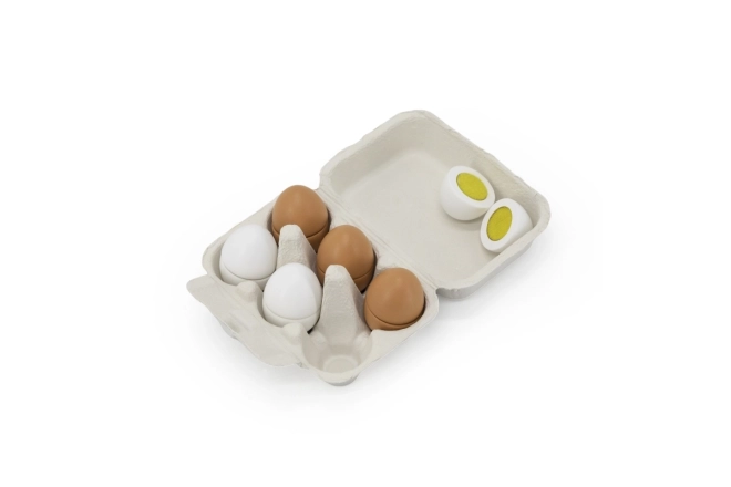 Wooden Toy Eggs Set