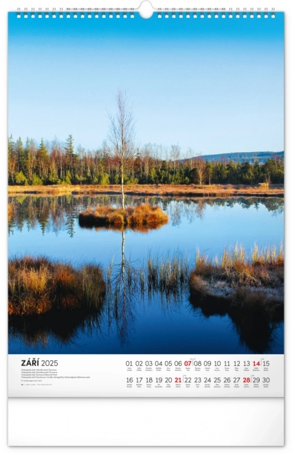 Wall Calendar National Parks of Czech and Moravia 2025