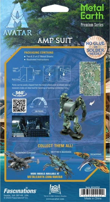 Avatar AMP Suit 3D Metal Earth Puzzle