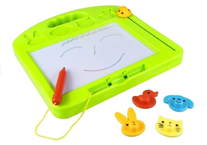 Colorful Magnetic Drawing Board with Animal Stamps