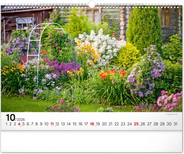 Wall Calendar Gardens 2026