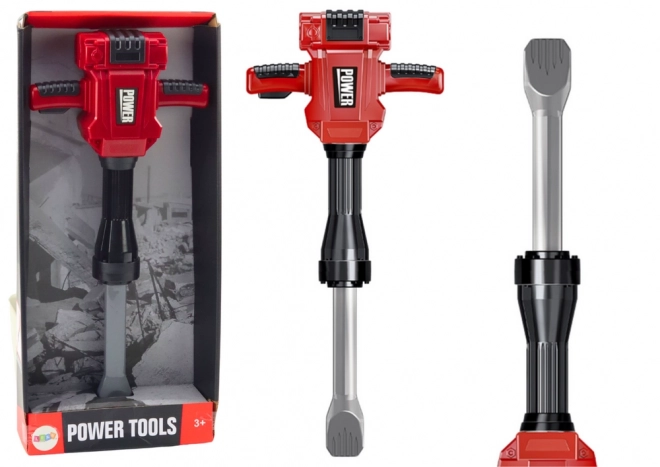 Red Battery-Powered Toy Hammer Drill