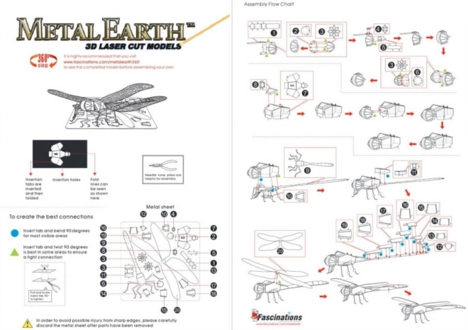 Metal Earth 3D Puzzle Dragonfly