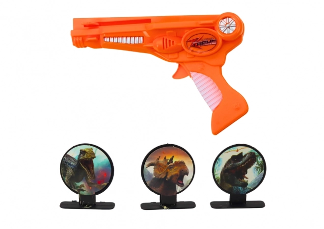 Airplane Launcher Set with Gun, 3 Planes, 3 Targets in Orange