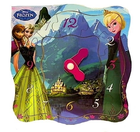 Top Bright Frozen Wooden Clock Puzzle