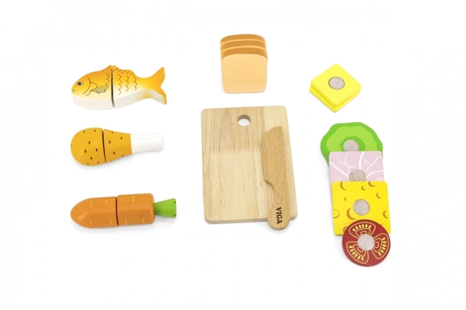 Wooden Food Play Set