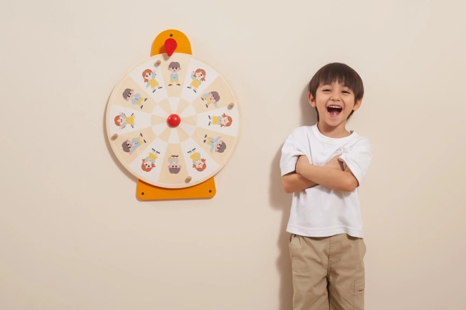 Wooden Wall Game Facial Expressions