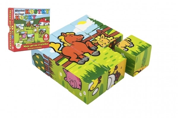 My First Animal Wooden Blocks Set