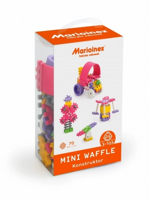 Mini Waffle Construction Set 70 Pieces for Girls