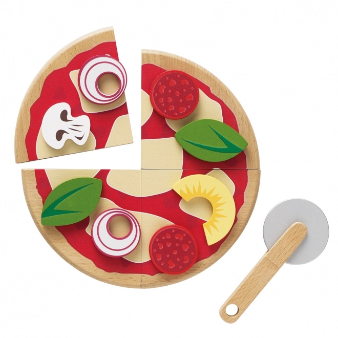 Wooden Pizza Set with Cutter - Le Toy Van