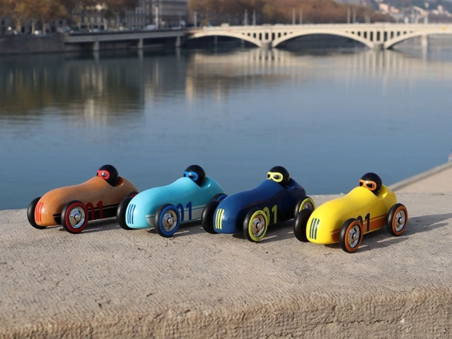 Vilac Wooden Car Old Sport Turquoise